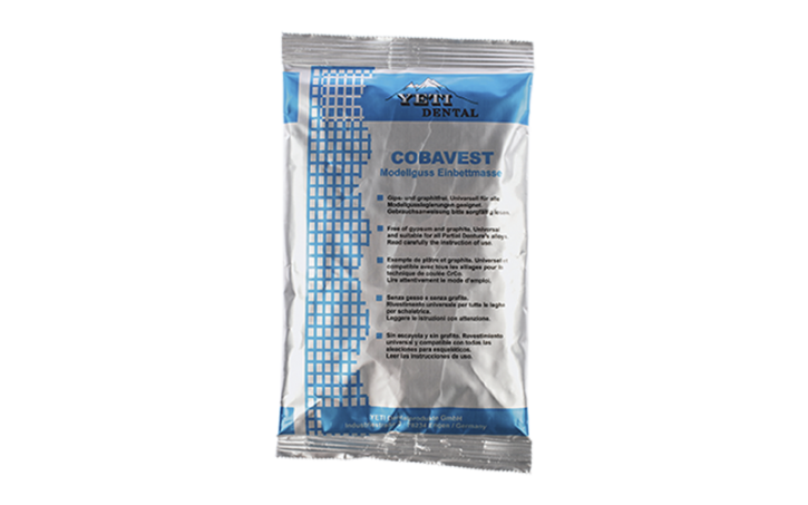 COBAVEST Pulver – Yeti Dentalprodukte, Crucibles, Casting Rings and Accessories