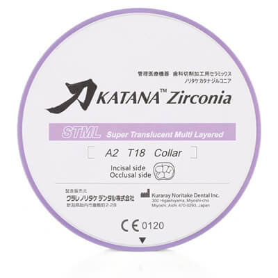 KATANA™ Zirconia STML – Organical CAD/CAM, Milling Blocks & Blanks