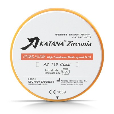 KATANA™ Zirconia HTML Plus – Organical CAD/CAM, Milling Blocks & Blanks