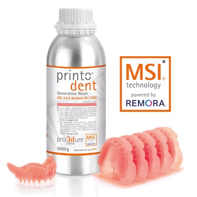 printodent® GR-14.2 denture HI I MSI – Organical CAD/CAM, 3D Printing Resins