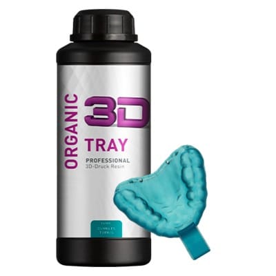 Organic 3D Tray Prof. dunkles Türkis