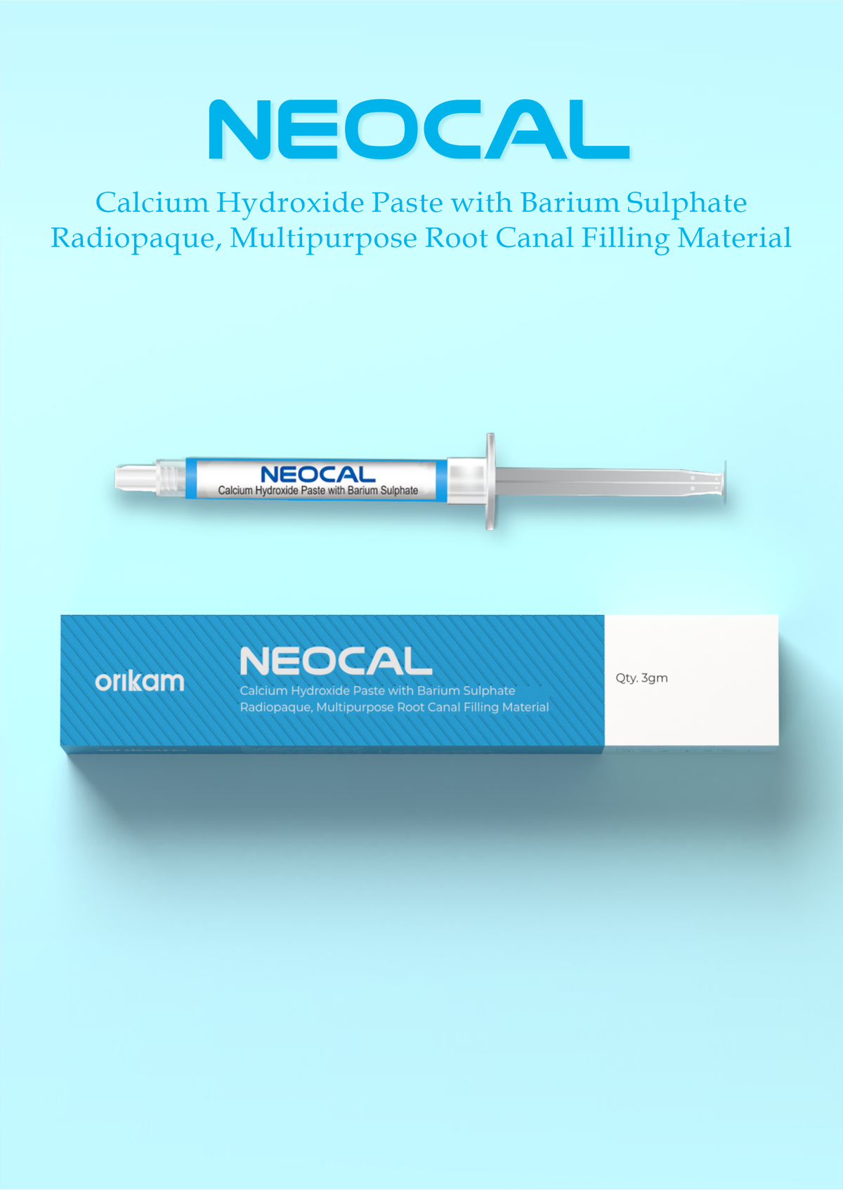Neocal- Calcium Hydroxide Paste with Barium Sulphate – Orikam Healthcare, Cements