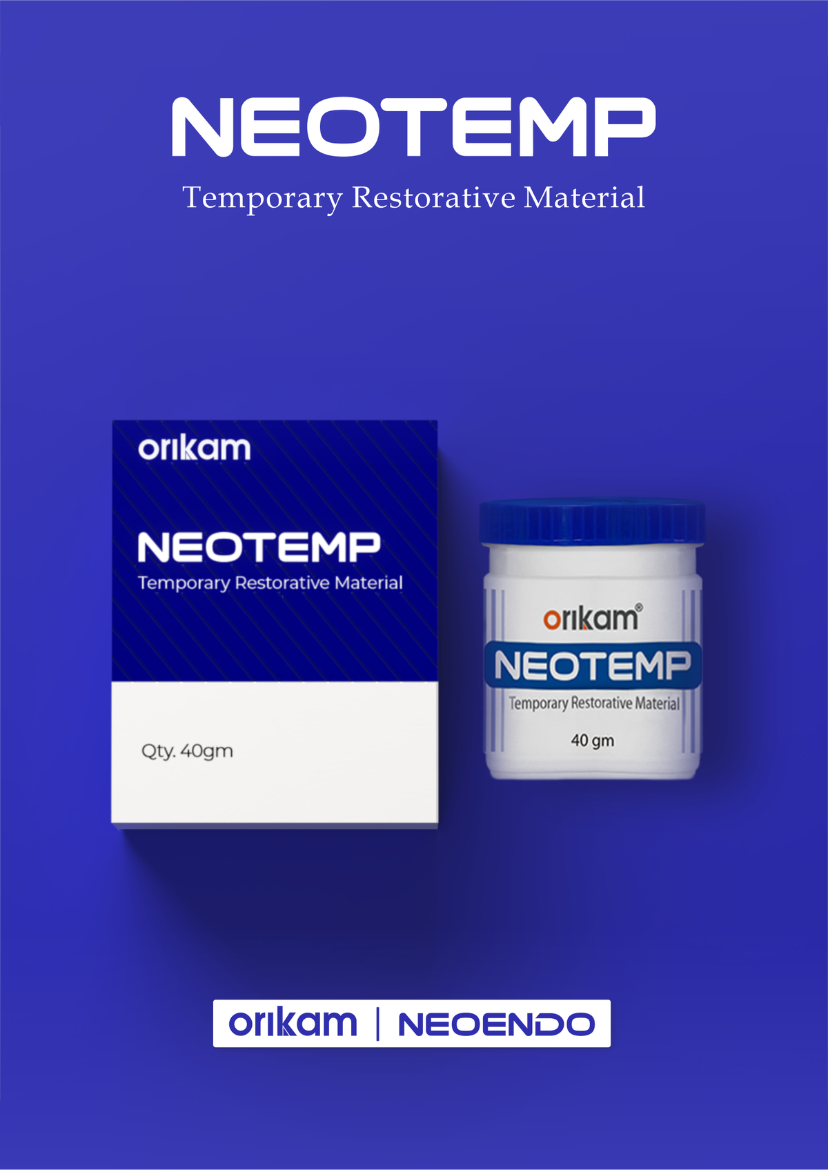 Neotemp Temporary Restorative Material – Orikam Healthcare, Matériaux de laboratoire