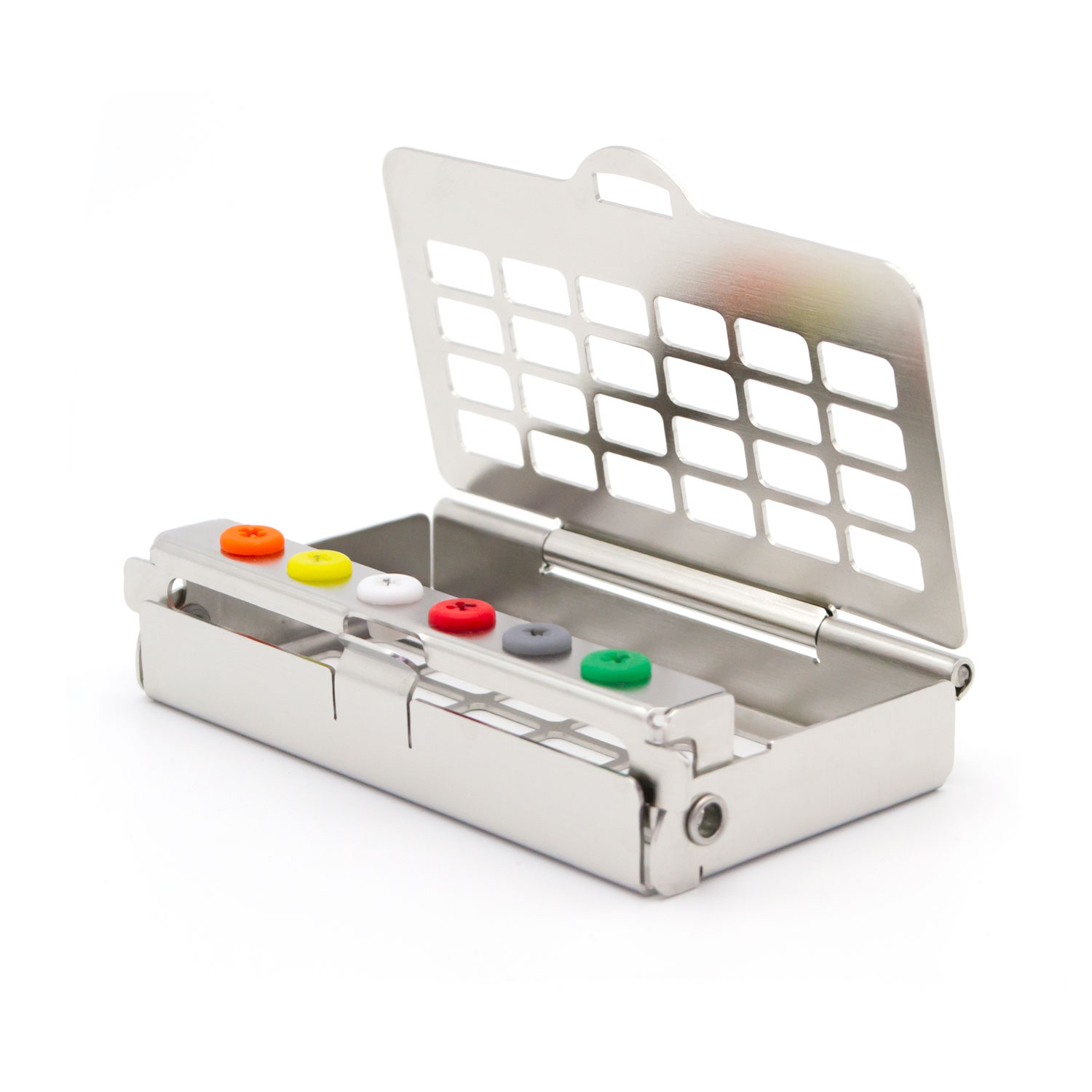 Intensiv Sterilisationstray farbcodiert – oscident GmbH, Sterilization Containers & Trays