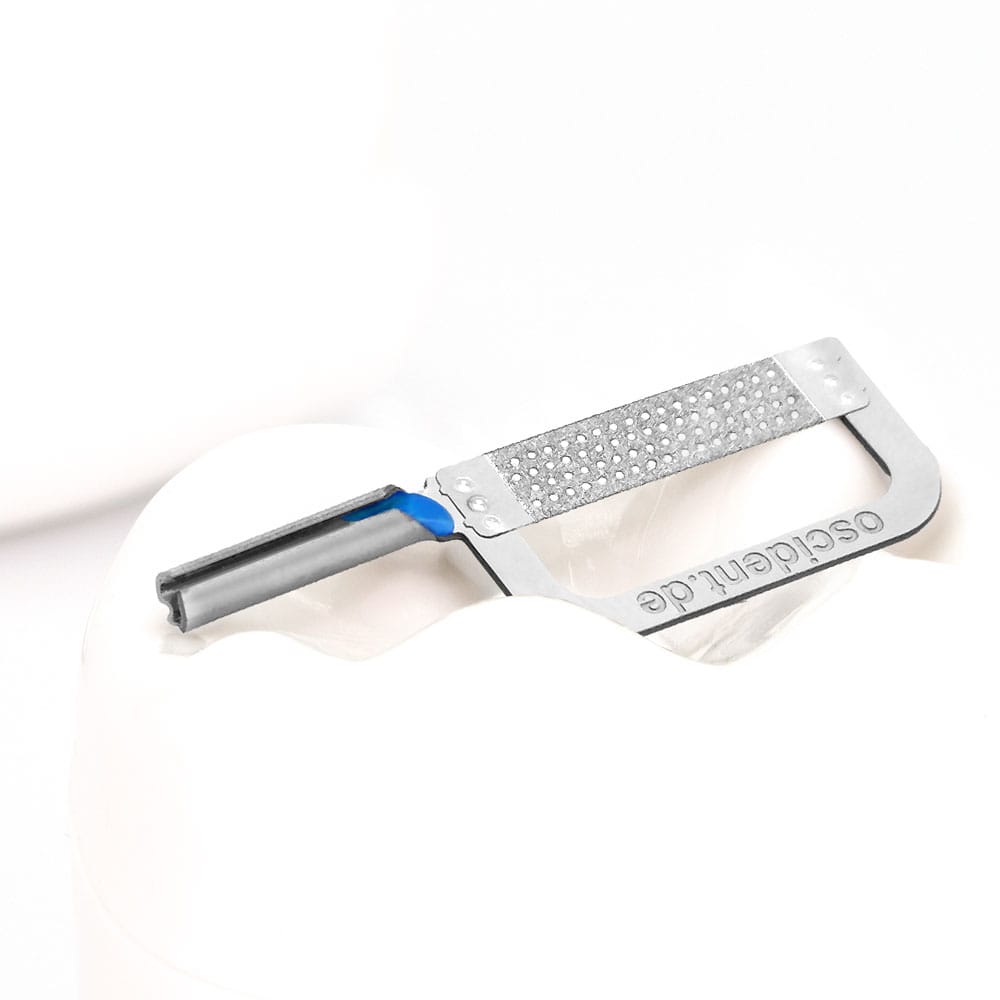 Strip 2.0 Blau - 0.40mm Blattstärke, 80ųm Körnung – oscident GmbH, Polierstreifen - Schleifstreifen