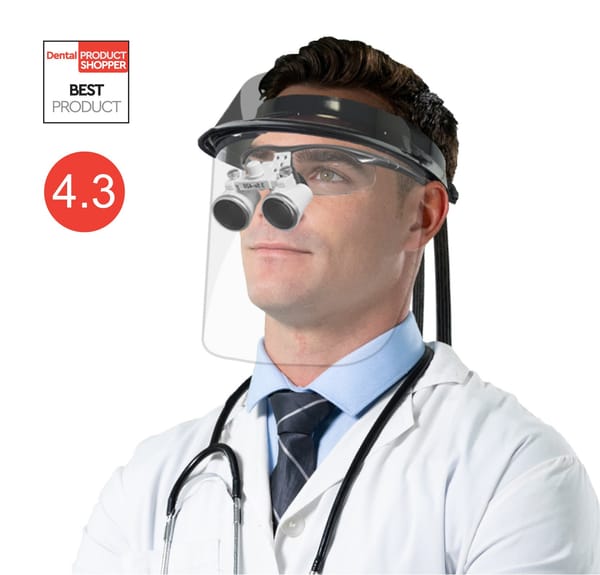 iVisor™ Loupe Visor and Shield Kit - Pearl White - Medium