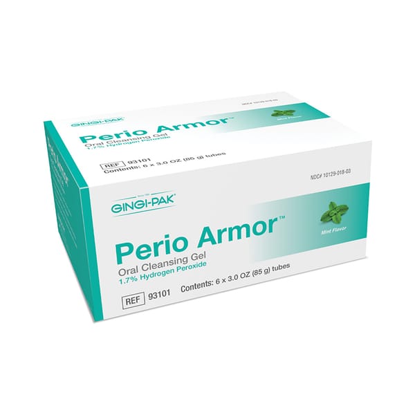 Perio Armor 1.7% HP Oral Cleansing Gel (6-Pack) - Mint 93101