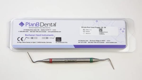 Fouloir endodontique en acier inoxydable mini-invasif Buchanan