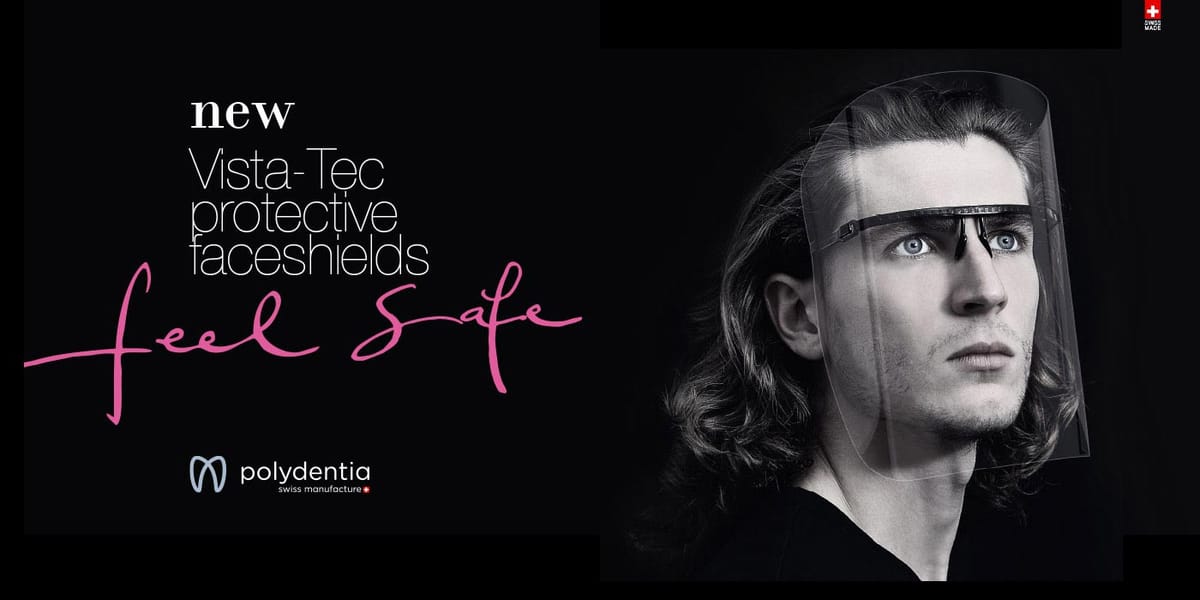 Vista-Tec protective face shields – POLYDENTIA SA, Safety Glasses, Face Shields and Accessories