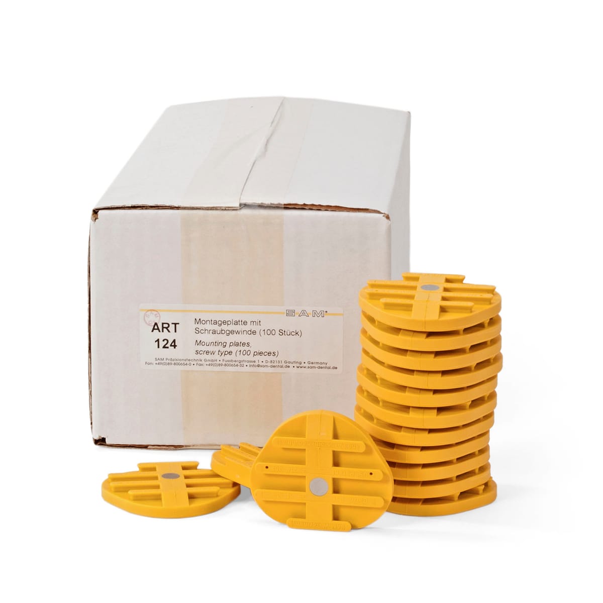 Montageplatten mit Schraubgewinde BP (100 Stk.) – SAM