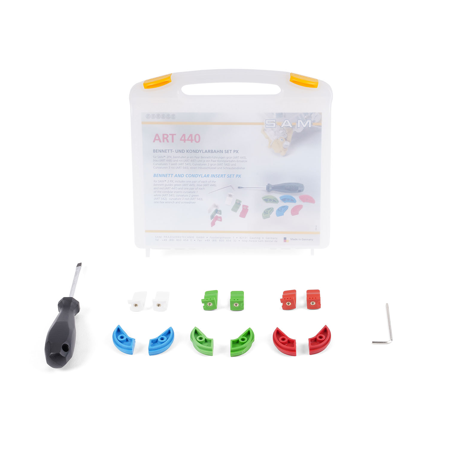 Bennett- und Kondylarbahn Set für SAM® 2PX