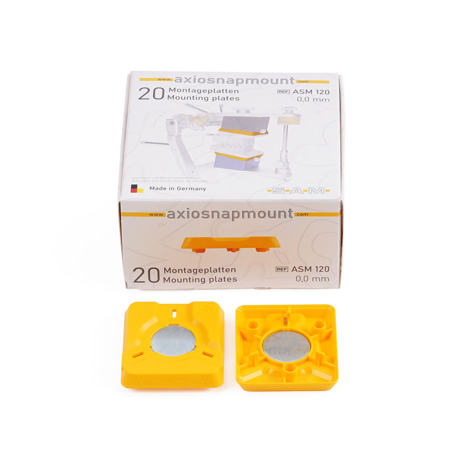 AxioSnapMount® Montageplatten standard 0,0mm (20 Stk.)