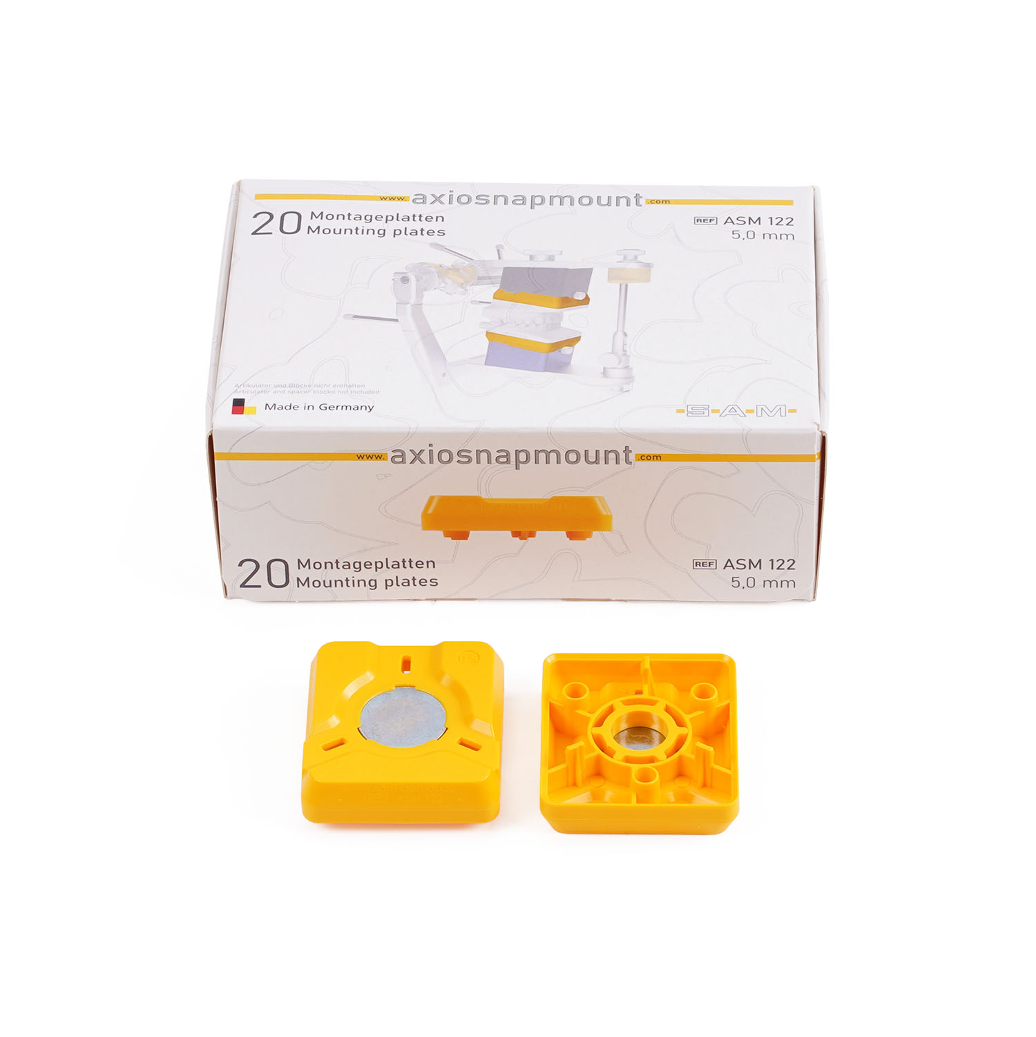 AxioSnapMount® Montageplatten +5,0mm (20 Stk.)