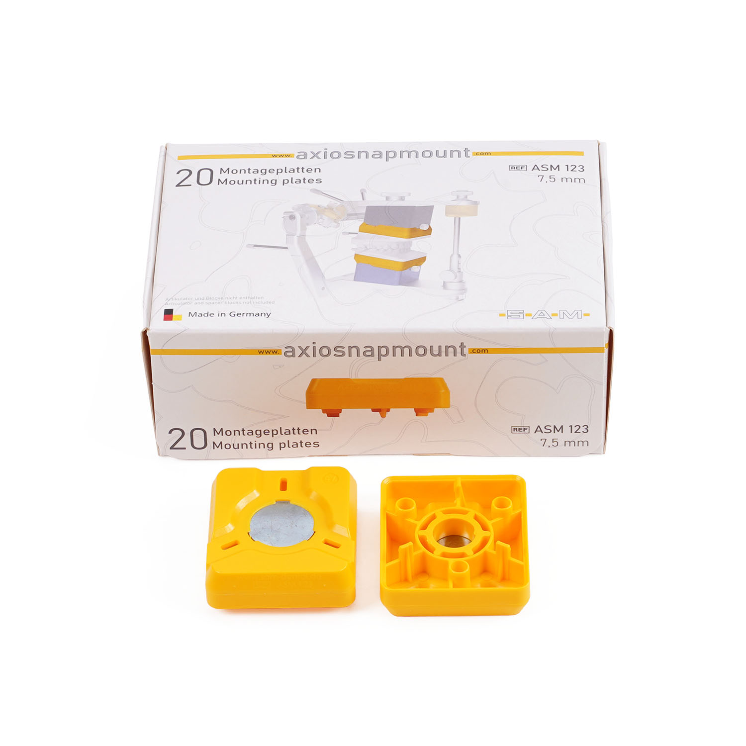 AxioSnapMount® Montageplatten +7,5mm (20 Stk.)