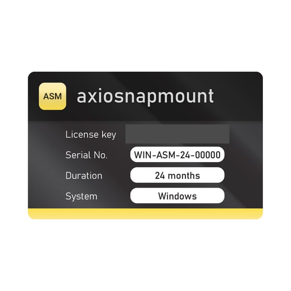 AxioSnapMount® Software-Lizenz, 24 Monate (Windows)