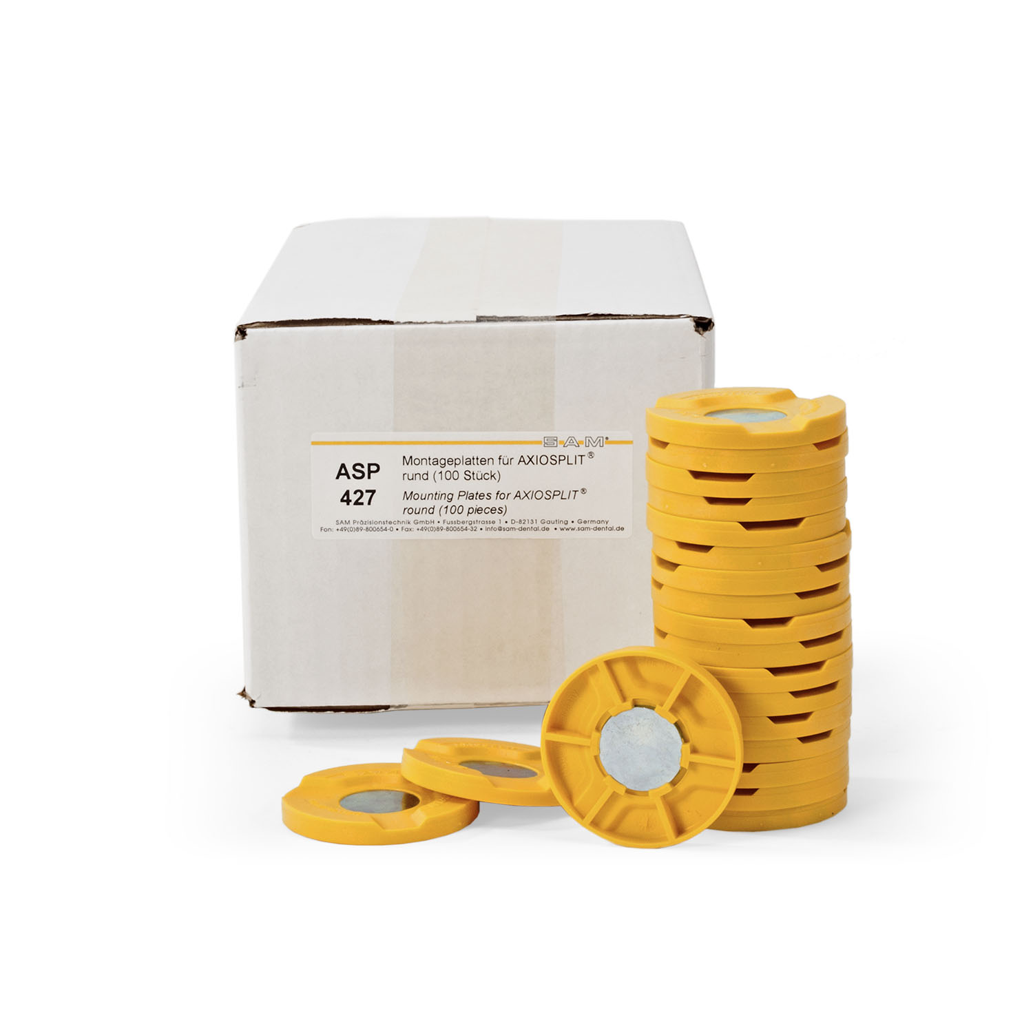 Montageplatten für AXIOSPLIT®, rund BP (100 Stk.)