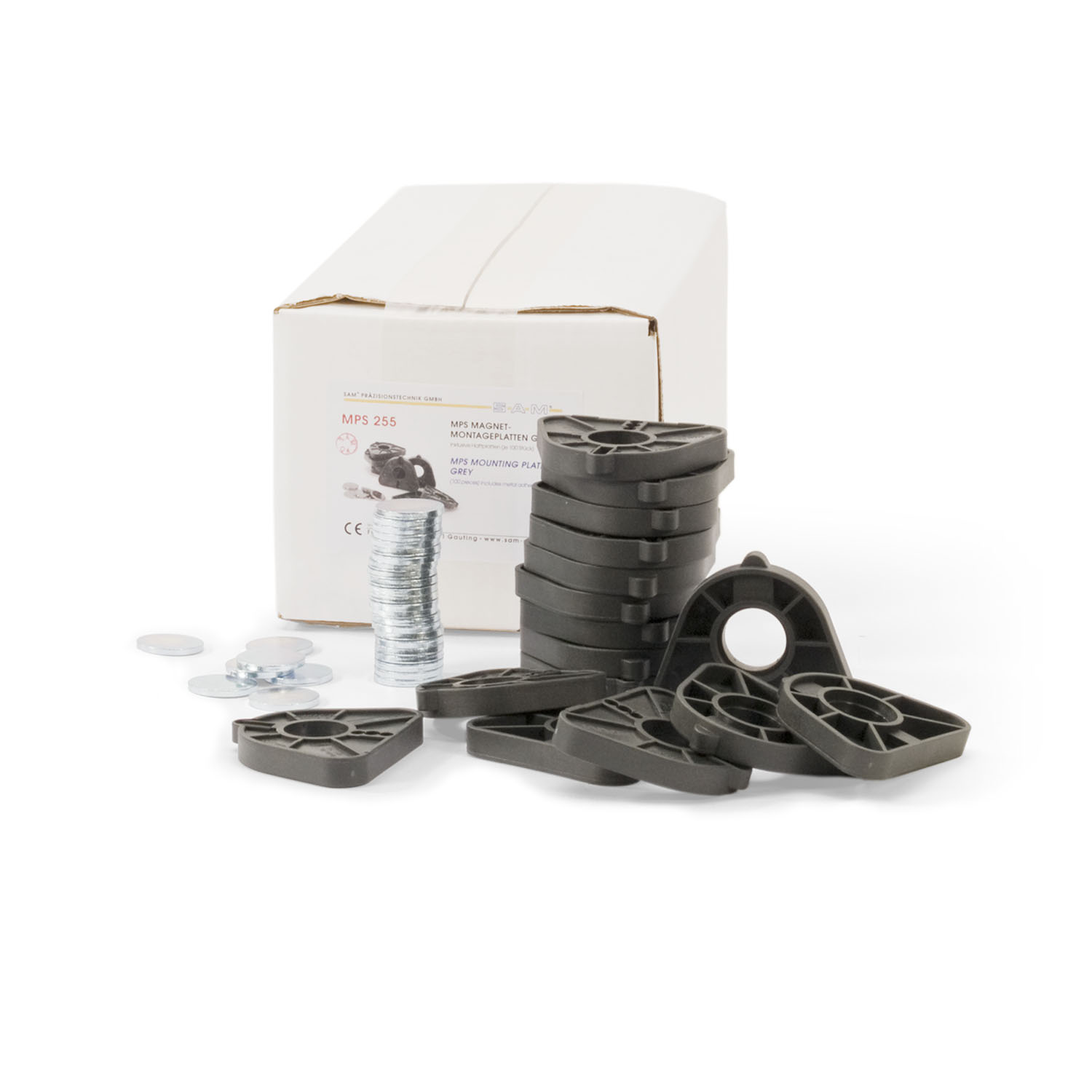 MPS Montageplatten, grau BP (100 Stk.)