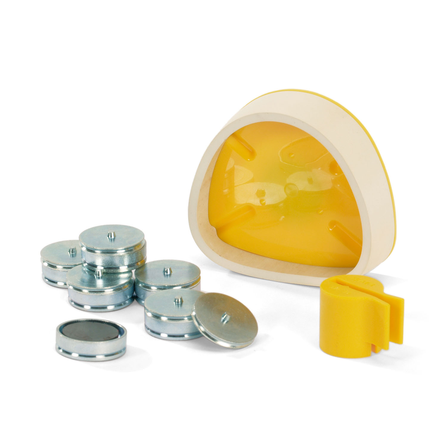 Magnet-Splitcastformer Kit klein, gelb