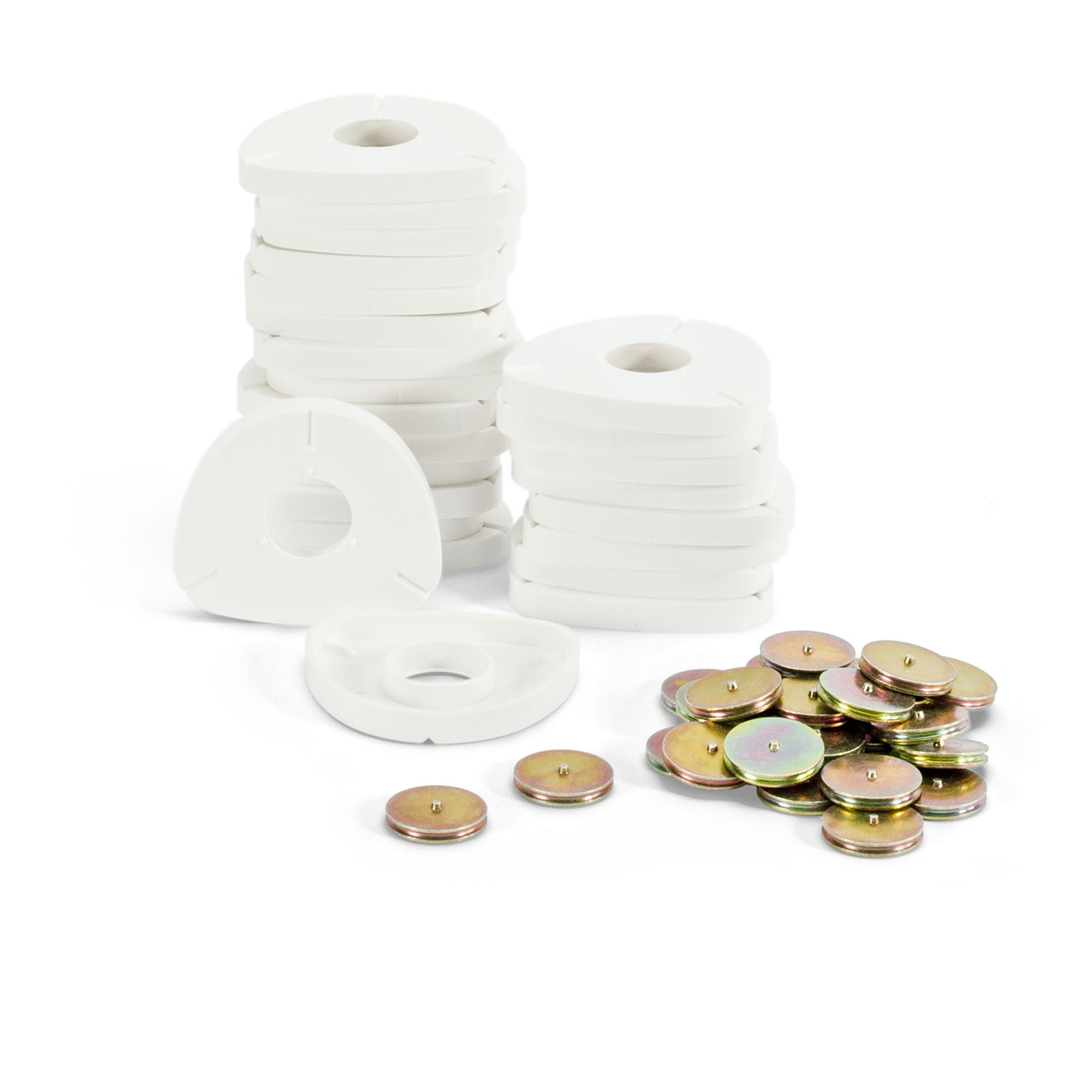 DISPOSPLIT Schnellsockelplatten, weiß (25 Stk.)