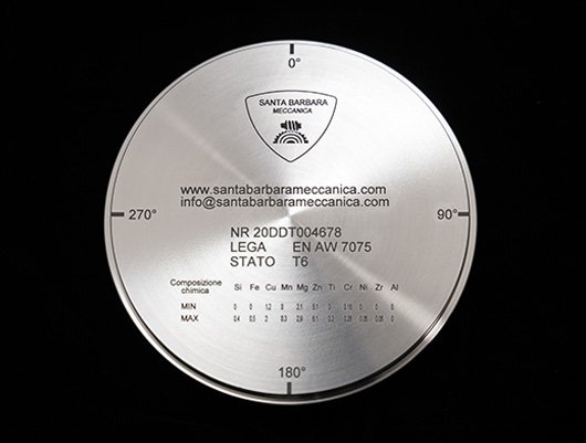 Ergal disc – Santa Barbara SRL, Milling Discs & Pucks