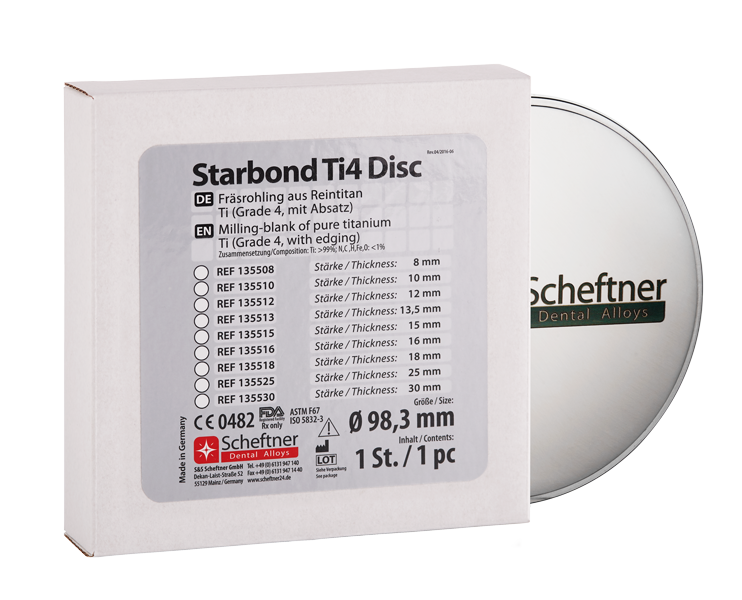 Starbond Ti4 Disc – S&S Scheftner, Metal (CoCr, Titanium)