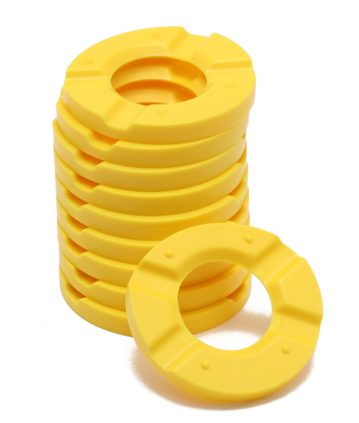 Quicksplit⁵ mounting plates 4-spoke yellow 50 pieces 1250 0777
