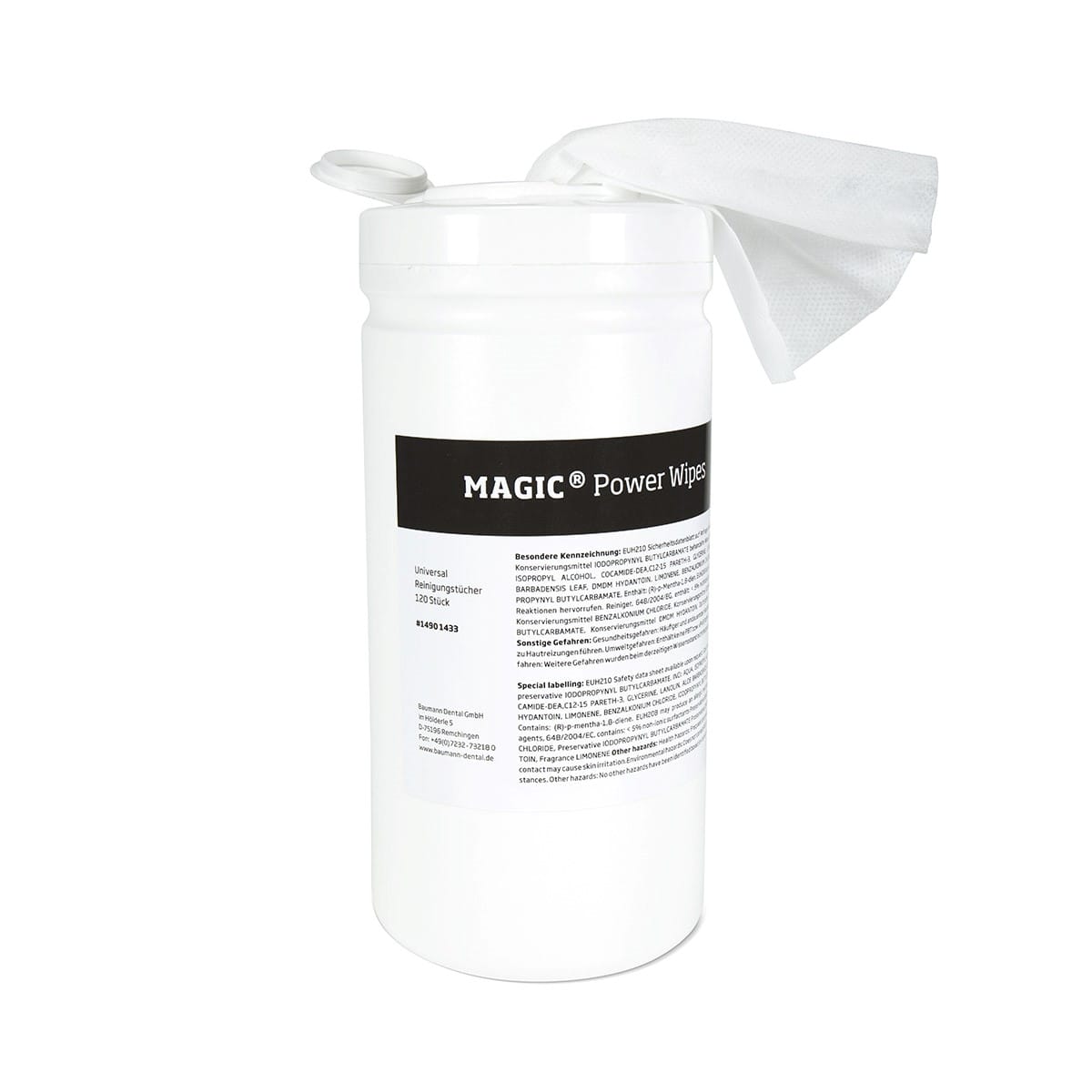 Magic® Power Wipes (120 pcs.) 1490 1433 – Baumann Dental, Mehrzwecktücher