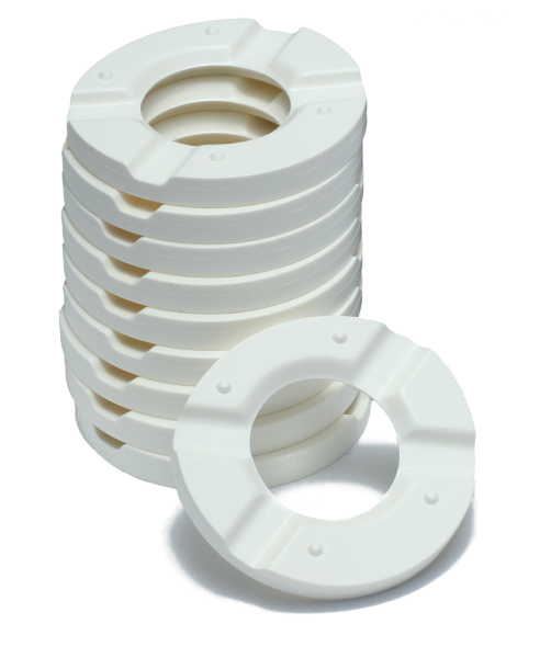 Quicksplit⁵ mounting plates 4-spoke white 50 pieces 1250 0776