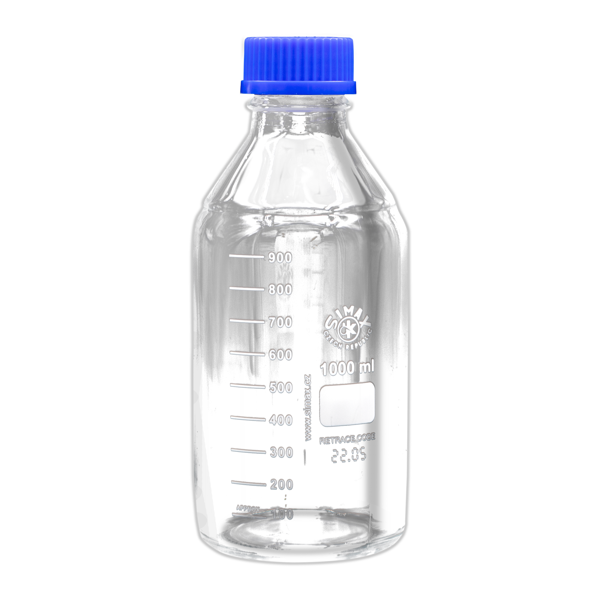 Gewindeflasche 1000ml mit Kappe, Borosilikat – Blue Safety Hygienetechnologie GmbH, Lab Chemicals & Solutions