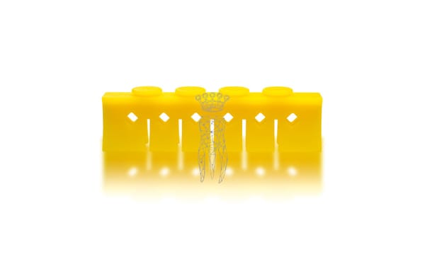 Silikon Niederhalter 3029-S + CLIP-S 6 Instrumente - gelb