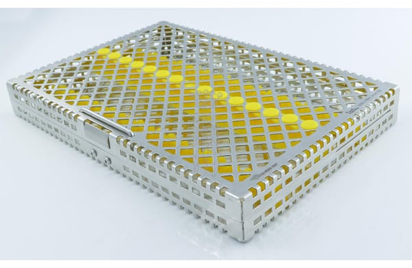 Steri-Wash-Tray 280x190x34mm Silikone gelb