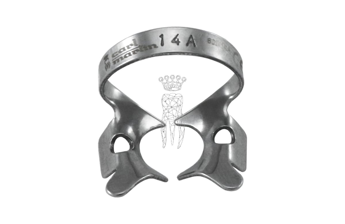 Kofferdamklammer #14A Molar – Carl Martin, Rubber Dam Clamps