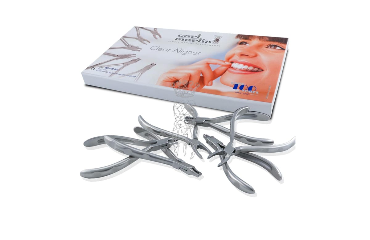 Clear Aligner 6er Zangen-SET OLS-1501, 1502, 1505, 1506, 1510, 1520 – Carl Martin, Zangen