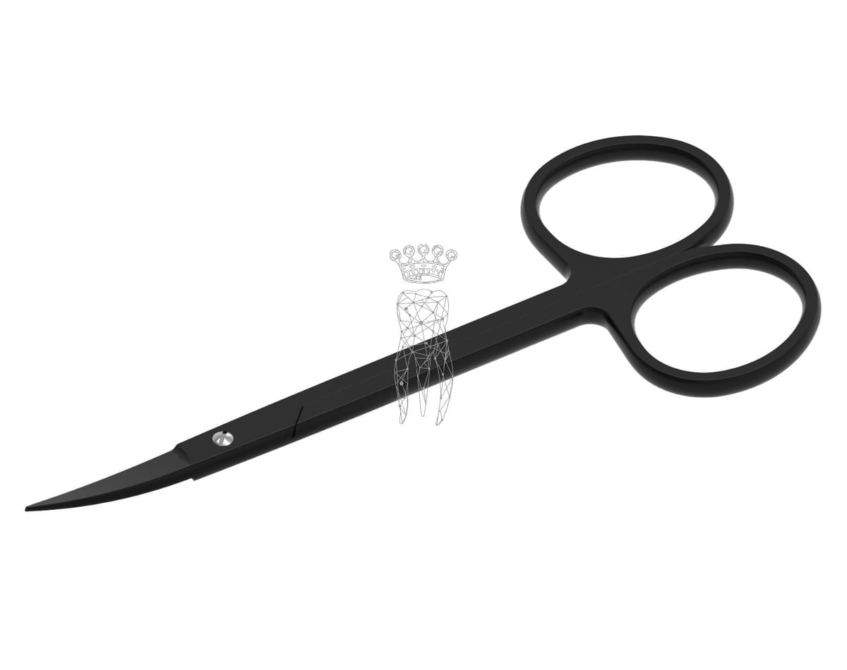 Zahnfleischschere BlackPlasma geb. 12cm mit grossen Ringen – Carl Martin, Gingivectomy Knives - Gum Scissors