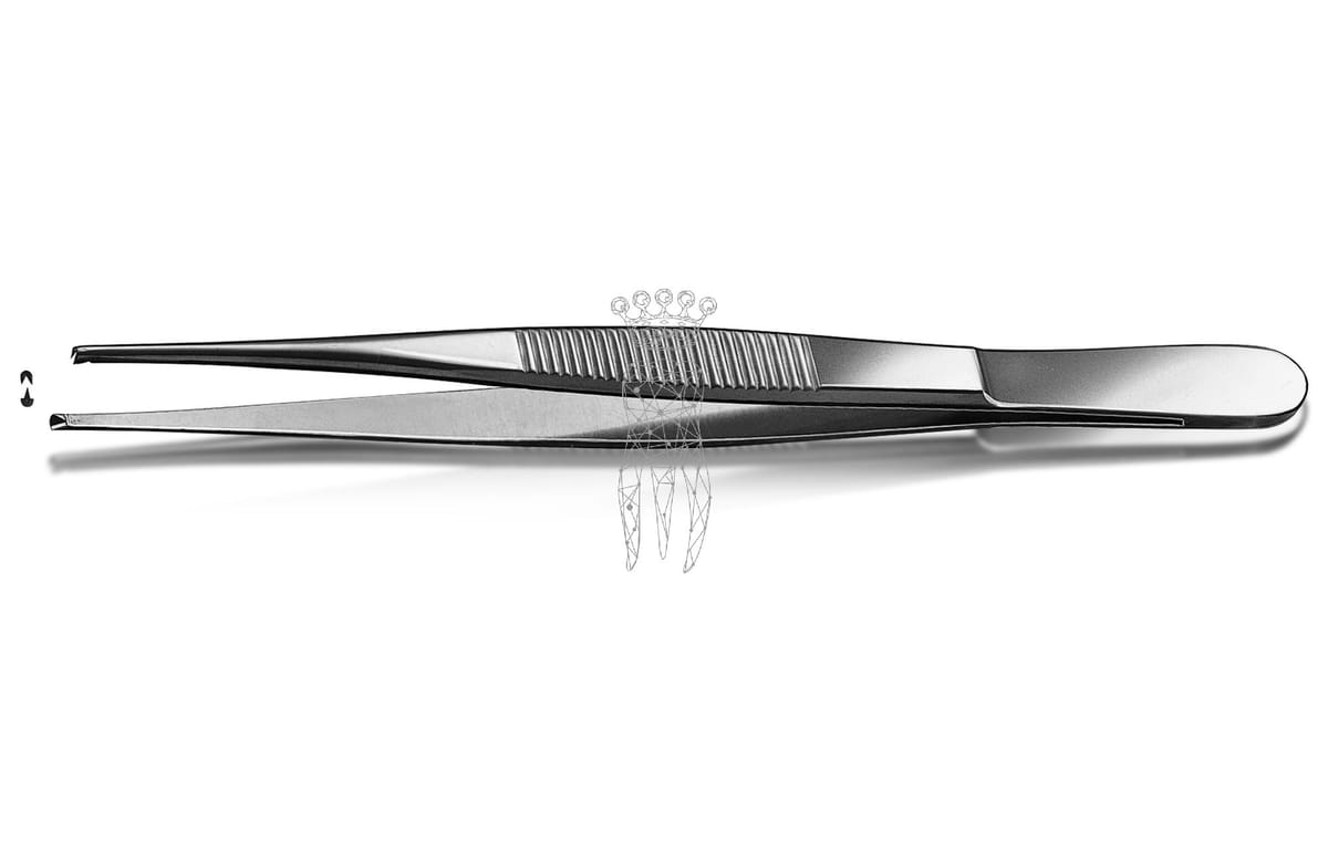 Pinzette chirurgisch 14.5cm – Carl Martin, Chirurgische Pinzetten