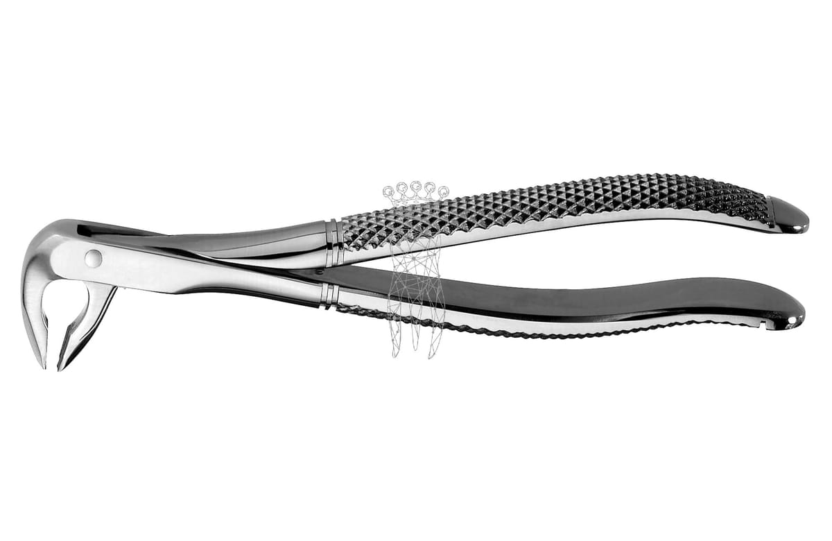 Zahnzange Haftprofil UK Schneide-/Eckzähne + Prämolaren – Carl Martin, Extraction Forceps Upper Jaw