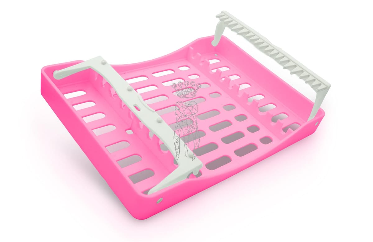 SteriWashTray pink 10 Instrumente 208 x 148 x 26mm – Carl Martin, Trays, Sterilization Containers and Accessories