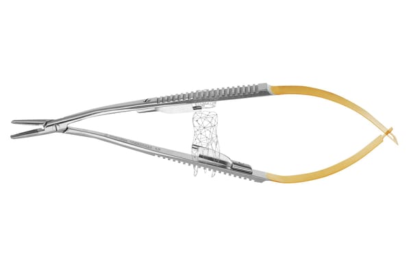 Nadelhalter Castroviejo gebogen 18cm TC