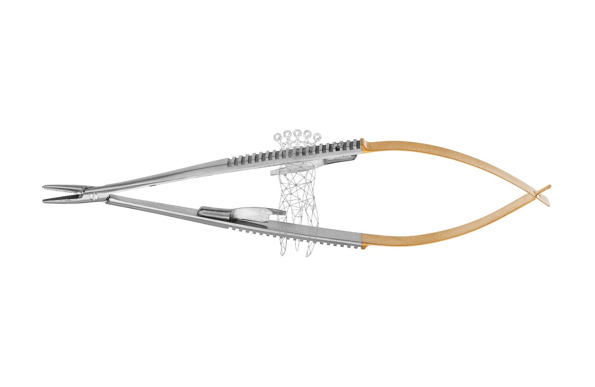Nadelhalter Castroviejo 14cm TC – Carl Martin, Accessories for Suture Materials