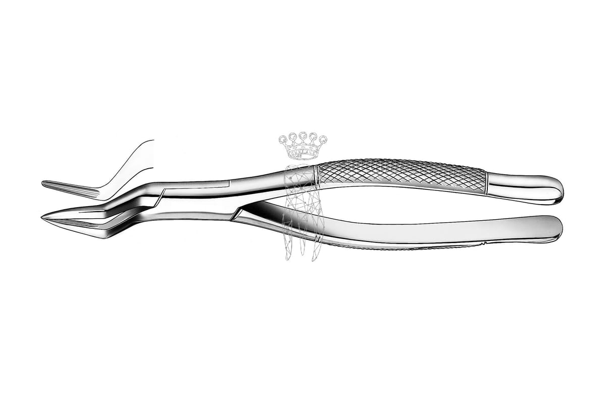 Zahnzange amerikanische Form OK Wurzeln und Schneidezähne – Carl Martin, Extraction Forceps Upper Jaw