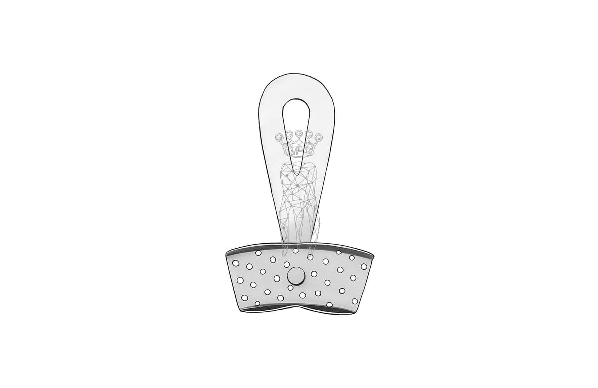 Abdrucklöffel Universal m. drehbarem Griff u. Stellschraube - gelocht – Carl Martin, Disposable Impression Trays