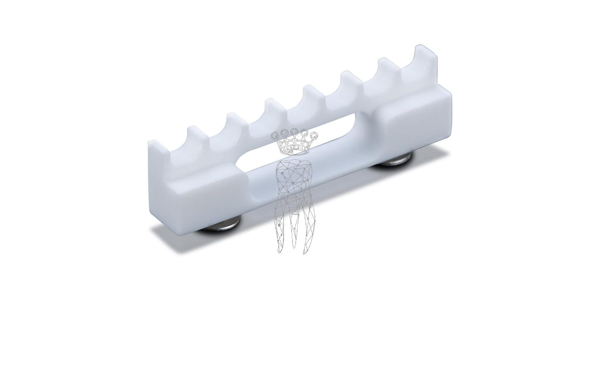 PTFE Block 8cm 7 Instrumente incl. 2 Schrauben – Carl Martin, Trays, Sterilcontainer und Zubehör