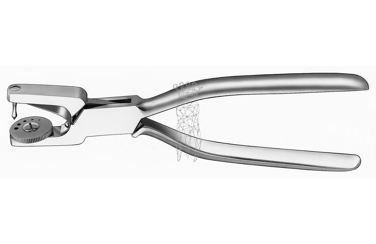 Kofferdamlochzange Ainsworth – Carl Martin, Rubber Dam Forceps / Rubber Dam Punches