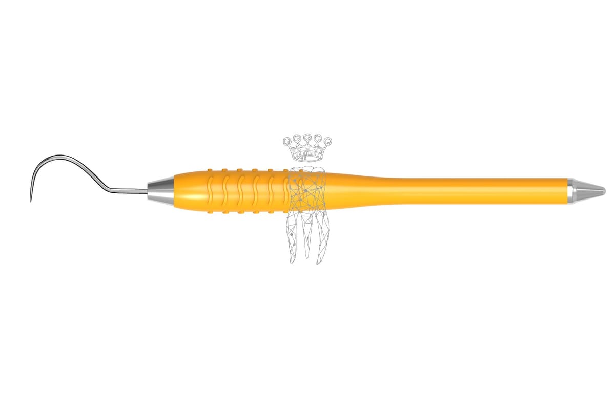 Zahnsonde einendig Kuhhorn Fig. 23 Colori-Silicon – Carl Martin, Sonden
