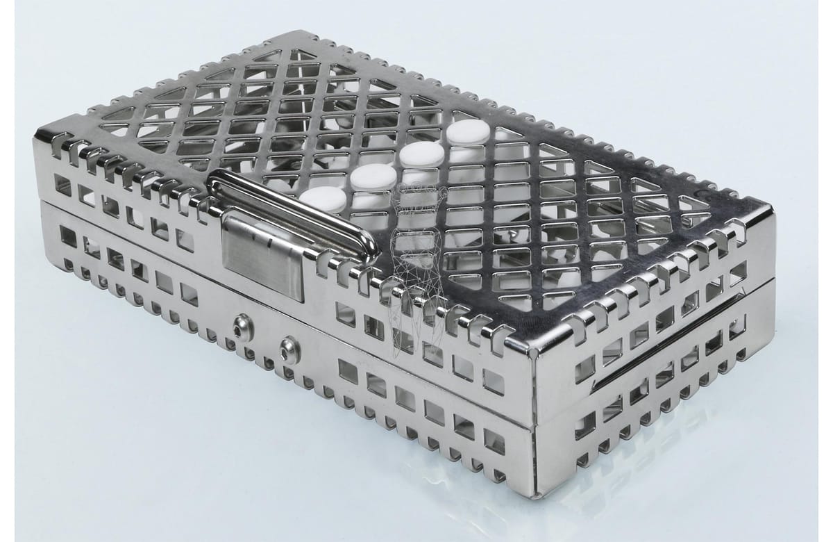 Steri-Wash-Tray 190x92x34mm 6 Instrumente - Silikon weiß – Carl Martin, Trays, Sterilization Containers and Accessories