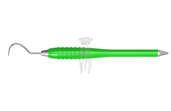 Zahnsonde einendig Kuhhorn Fig. 23 Colori-Silicon