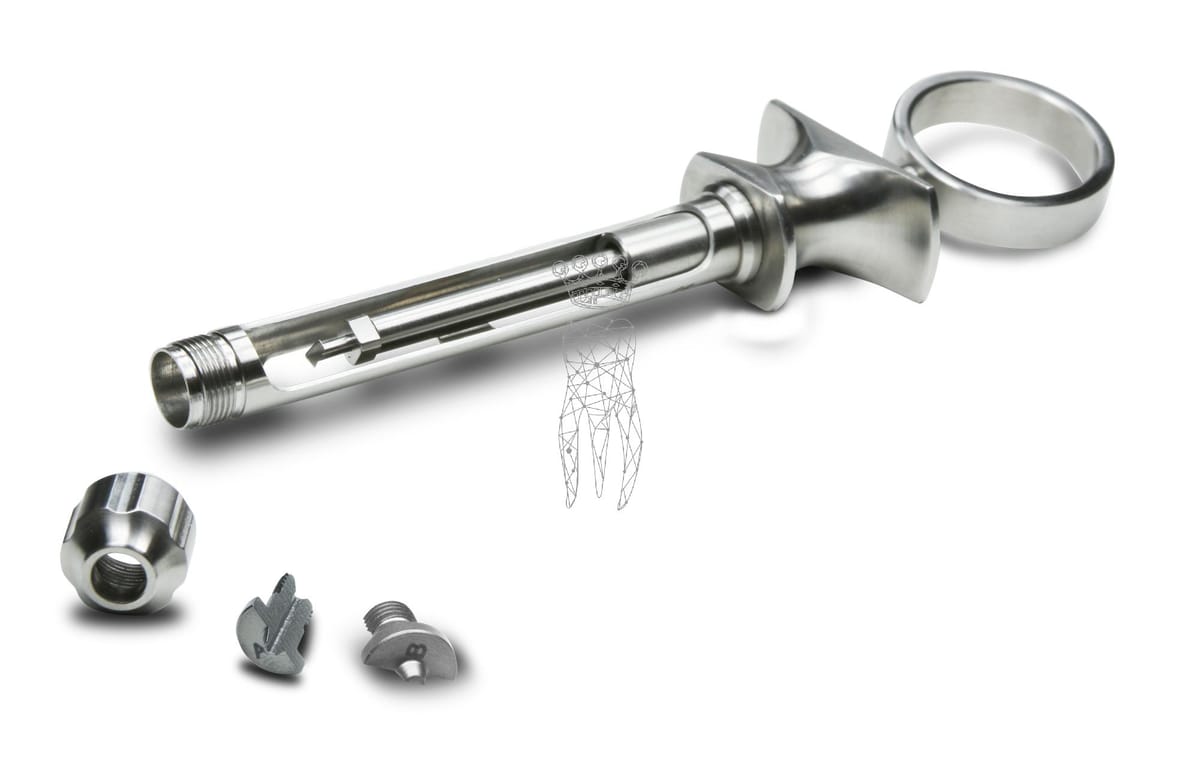 SET 1953ME-1.8 mit 2 x 1953ME-SP + 2 x 1953GK - Edelstahl - metrisches Gewinde – Carl Martin, Cartridge Syringes