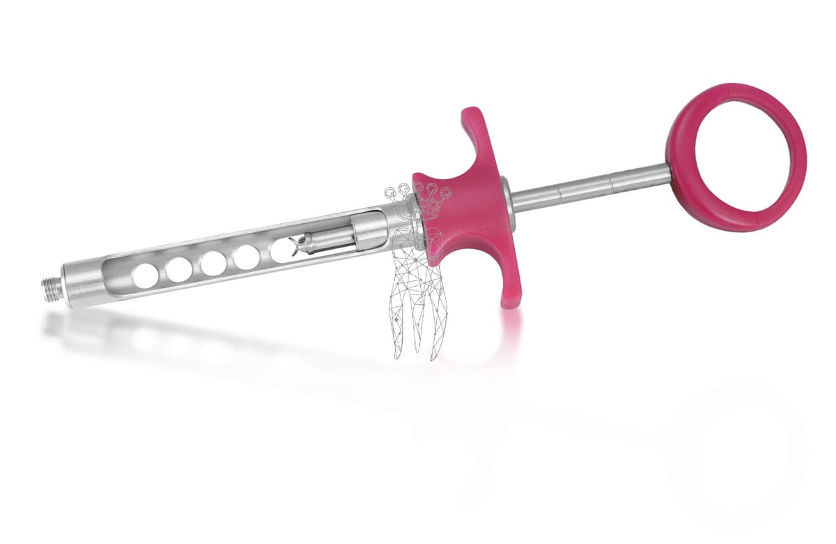 Zylinderampullenspritze CRAW pink – Carl Martin, Cartridge Syringes