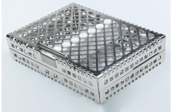 Steri-Wash-Tray 190x140x34mm 10 Instrumente - Silikon weiß