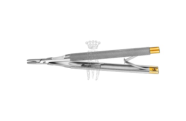 Nadelhalter Castroviejo 13cm TC Rundgriff - Innensperre